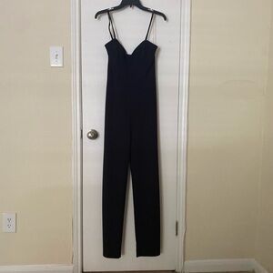 Chic Black Spaghetti Strap Jumpsuit